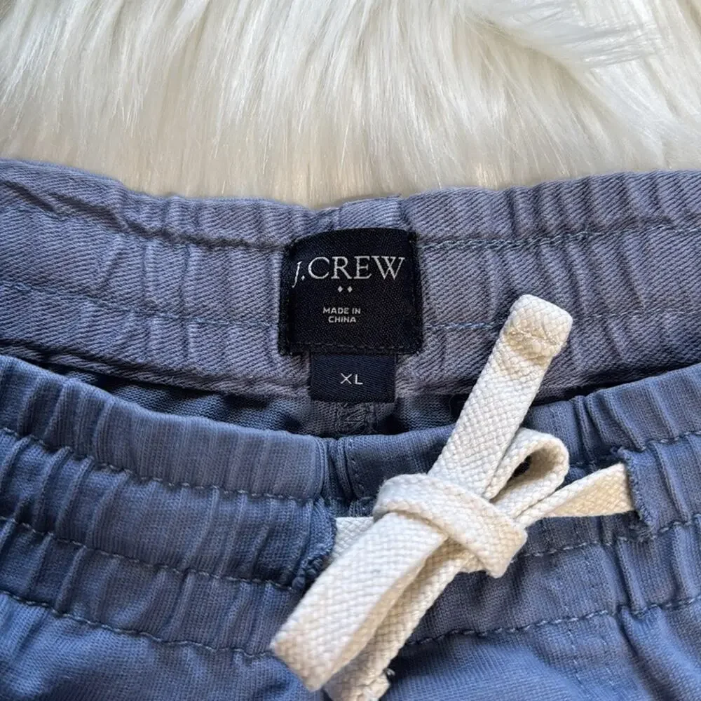 J. Crew Factory Blue 7” Inch Reade Cotton Drawstring Shorts